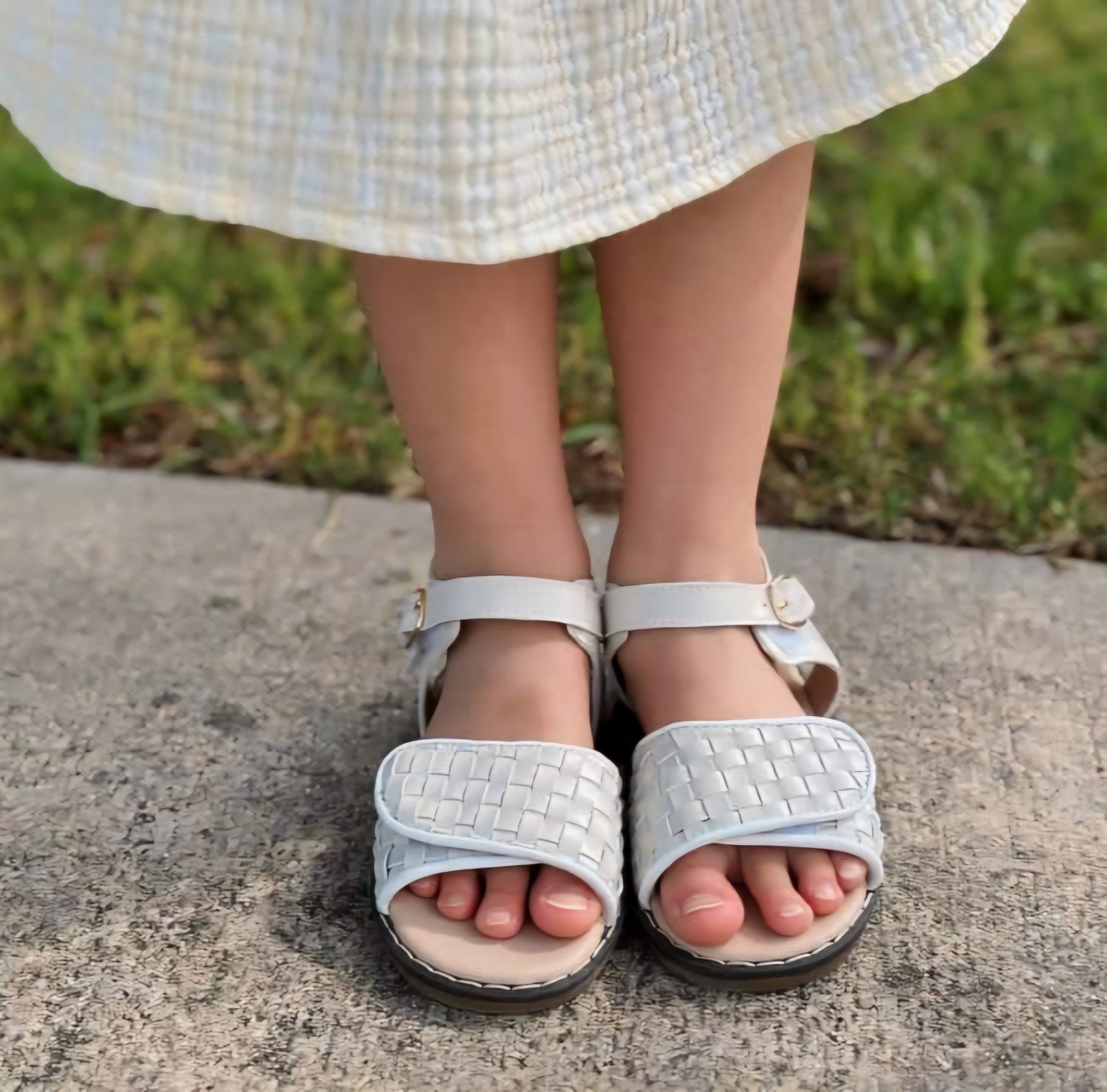 COLLINS Children's Sandal in Cream