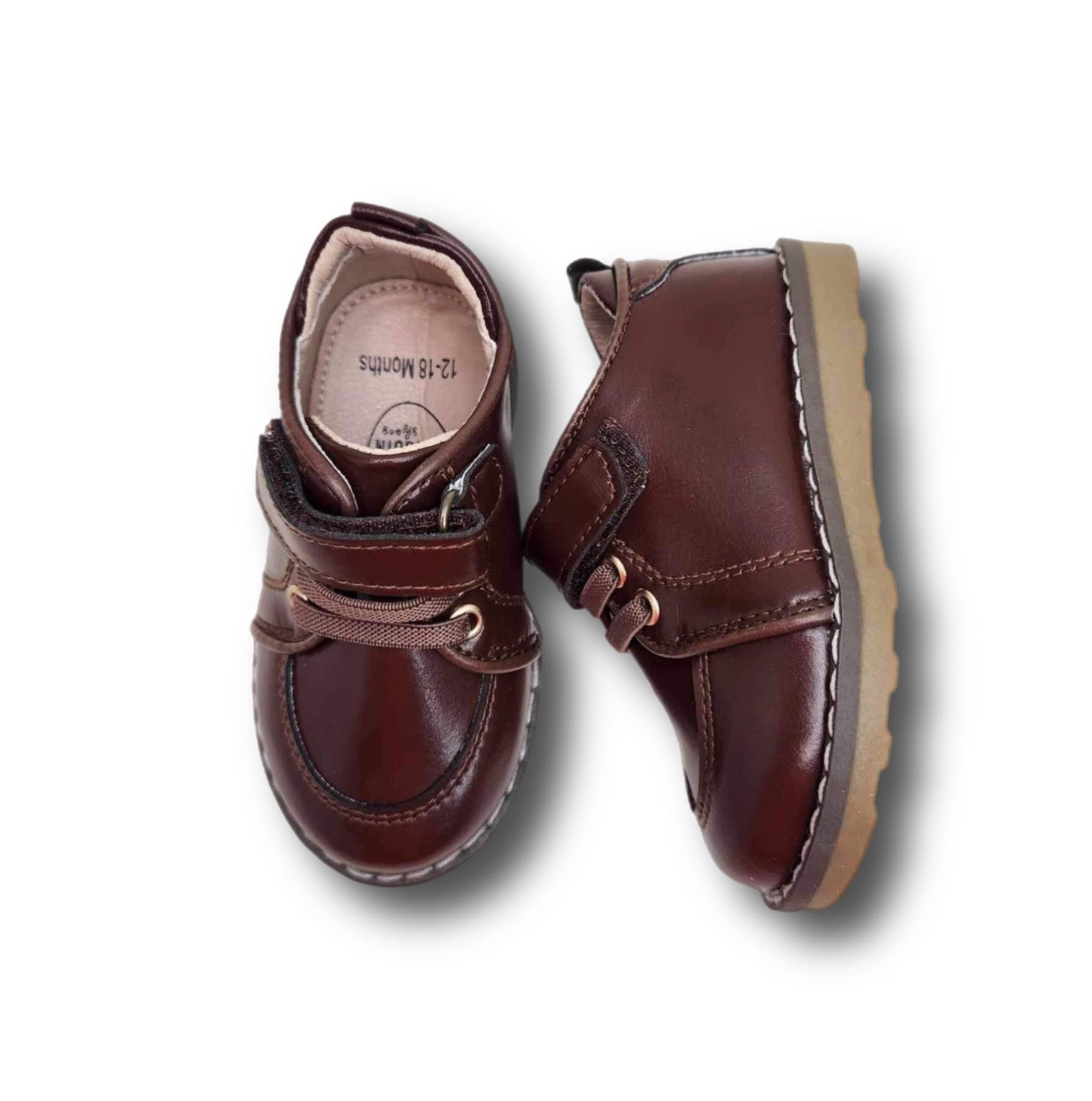 HARRISON Children's Shoe in Dark Brown Leather