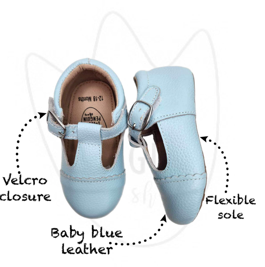 AUBREIGH T-Strap in Light Blue