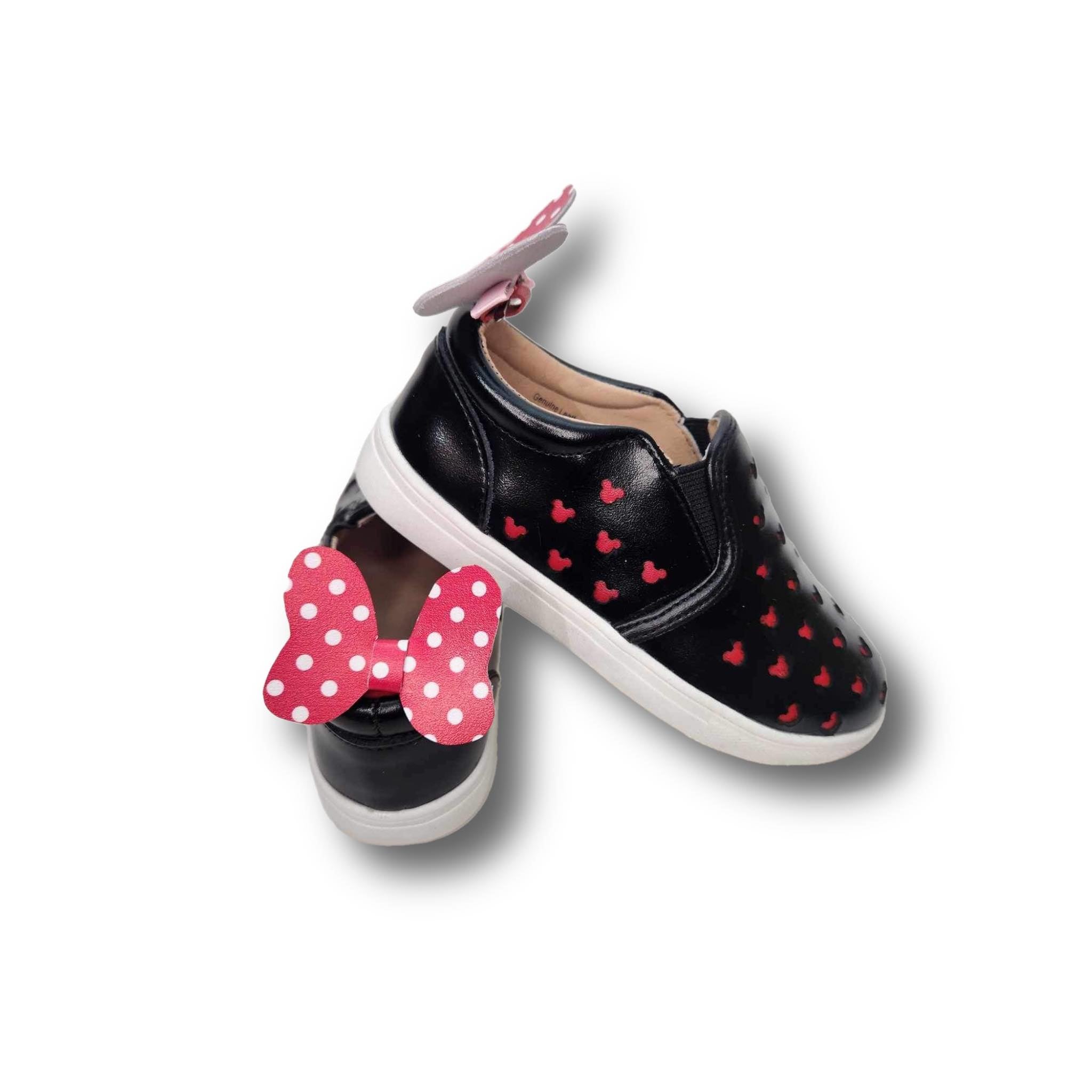 Hair & Shoe Clip in Pink Spotted Leather