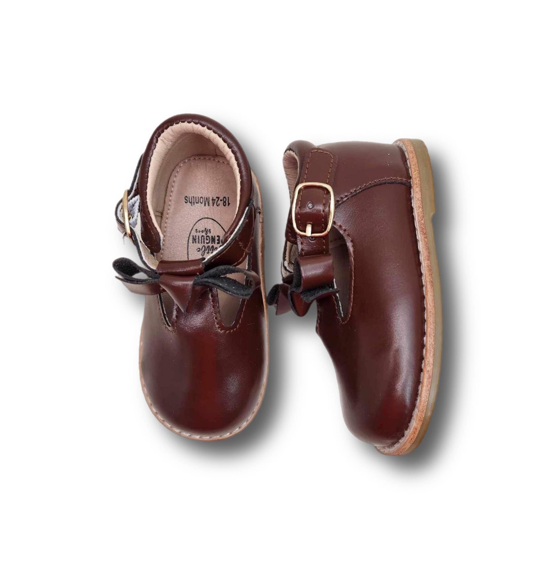 CAMILA Children's Boot in Dark Brown Leather