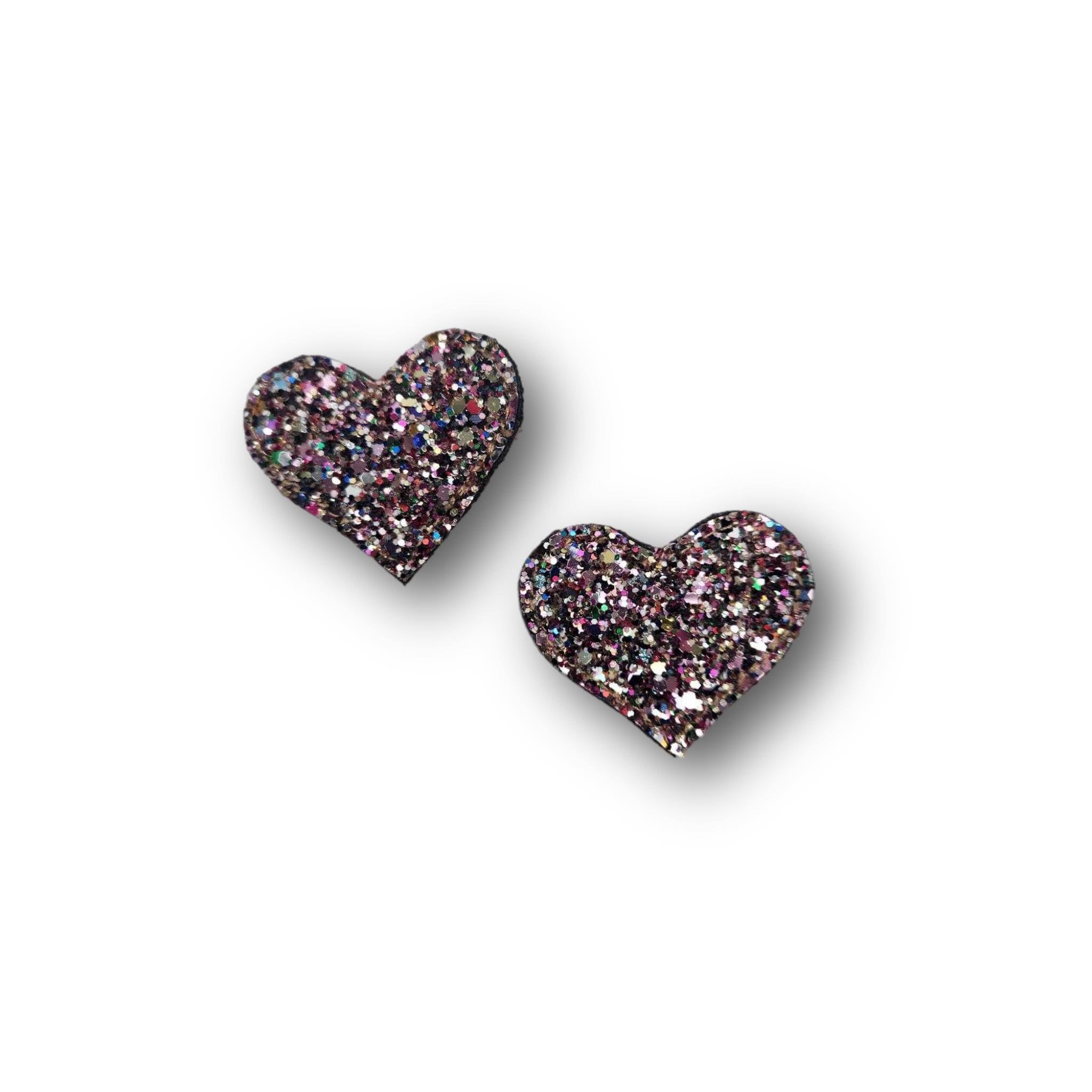 Hair & Shoe Clip in Pink Sparkle Heart