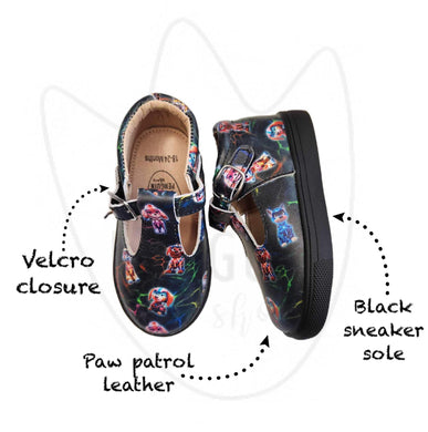 AUBREIGH PLAY  T-Strap Sneaker in Power Pups